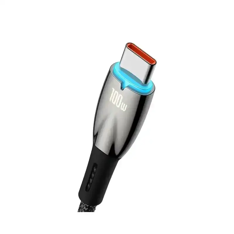 کابل USB to Type-C باسئوس مدل Glimmer Series با طول 2 متر 100 وات